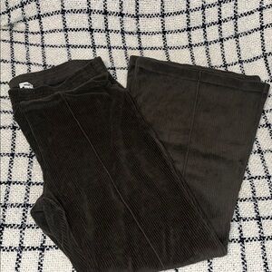 aerie Ribbed Corduroy Pants in Olive